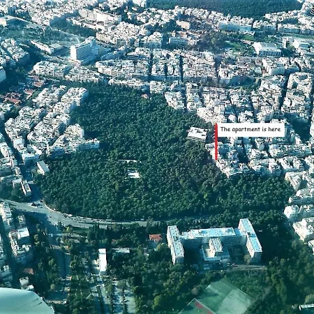 Cozy Apt In Ilisia With Urban Forest View Athens Exterior photo